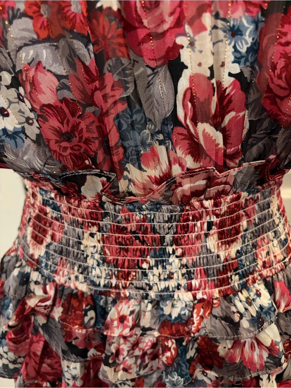 Elliatt Dunmore Dress in Multicolor Floral Long Maxi Gown - Picture 5 of 10